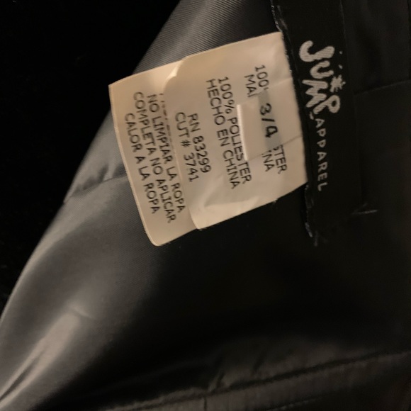 JUMP APPAREL LIKE NEW DARING BLACK SATIN & JEWELS FORMAL PROM DRESS GOWN - Picture 8 of 9